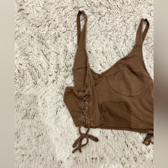 Forever 21 Light Brown Top - Picture 1 of 4